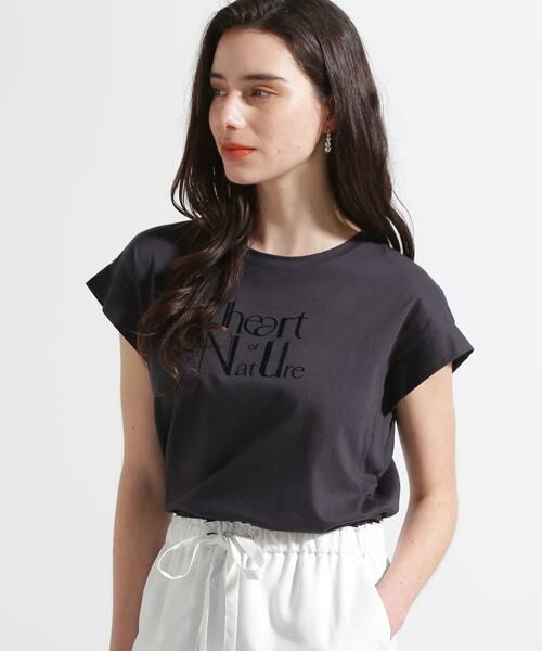 PINKY & DIANNE / ピンキーアンドダイアン カットソー | ◆"The Art of Nature" Tシャツ(グレー)