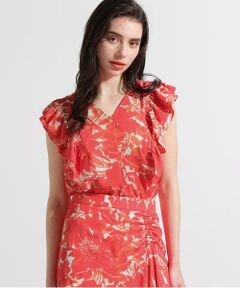 PINKY & DIANNE / ピンキーアンドダイアン シャツ・ブラウス | ◆グラデーションフラワープリントブラウス