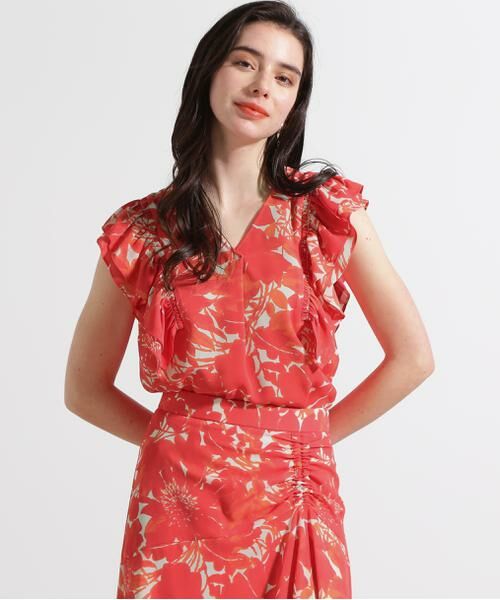 PINKY & DIANNE / ピンキーアンドダイアン シャツ・ブラウス | ◆グラデーションフラワープリントブラウス | 詳細3