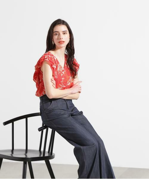 PINKY & DIANNE / ピンキーアンドダイアン シャツ・ブラウス | ◆グラデーションフラワープリントブラウス | 詳細8