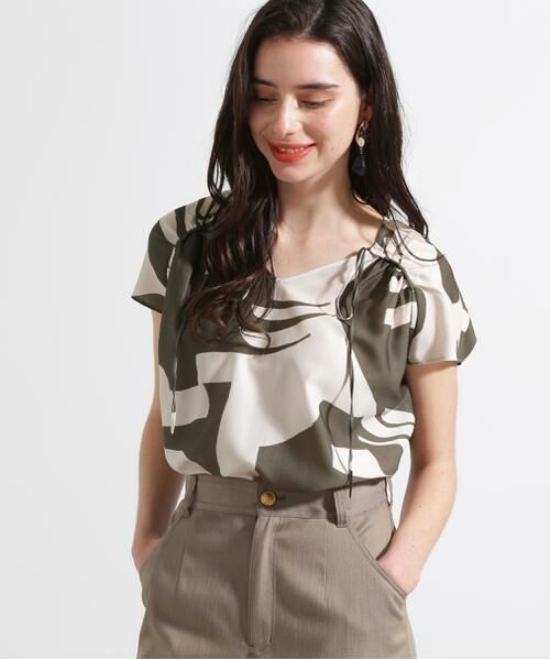 PINKY & DIANNE / ピンキーアンドダイアン シャツ・ブラウス | ◆リーフィーゼブラプリントブラウス | 詳細3