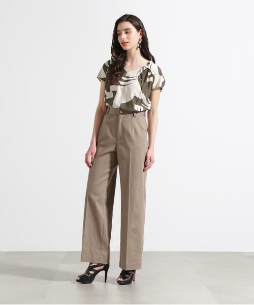 PINKY & DIANNE / ピンキーアンドダイアン シャツ・ブラウス | ◆リーフィーゼブラプリントブラウス | 詳細4