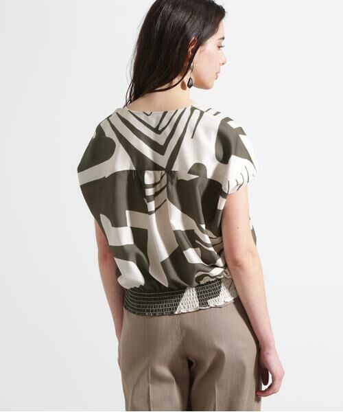 PINKY & DIANNE / ピンキーアンドダイアン シャツ・ブラウス | ◆リーフィーゼブラプリントブラウス | 詳細7