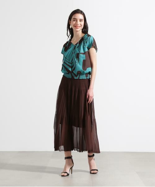 PINKY & DIANNE / ピンキーアンドダイアン シャツ・ブラウス | ◆リーフィーゼブラプリントブラウス | 詳細16