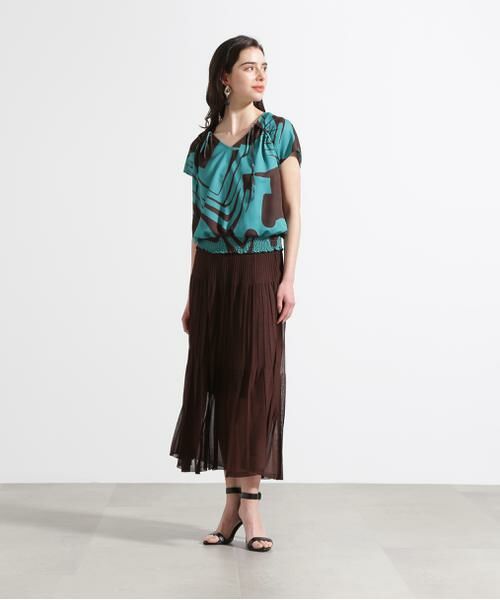 PINKY & DIANNE / ピンキーアンドダイアン シャツ・ブラウス | ◆リーフィーゼブラプリントブラウス | 詳細17