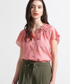 PINKY & DIANNE / ピンキーアンドダイアン シャツ・ブラウス | ◆ギャザーネックブラウス