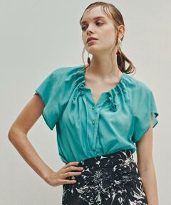 PINKY & DIANNE / ピンキーアンドダイアン シャツ・ブラウス | ◆ギャザーネックブラウス