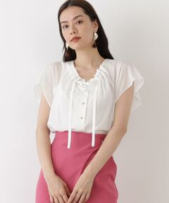 PINKY & DIANNE / ピンキーアンドダイアン シャツ・ブラウス | ◆ギャザーネックブラウス