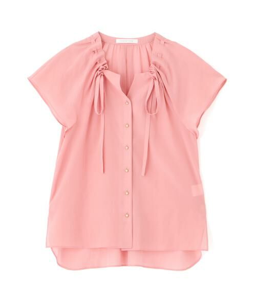 PINKY & DIANNE / ピンキーアンドダイアン シャツ・ブラウス | ◆ギャザーネックブラウス | 詳細1