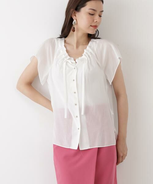 PINKY & DIANNE / ピンキーアンドダイアン シャツ・ブラウス | ◆ギャザーネックブラウス | 詳細24