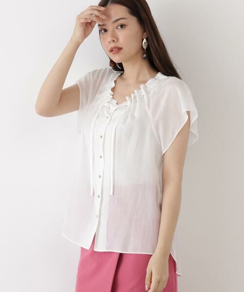 PINKY & DIANNE / ピンキーアンドダイアン シャツ・ブラウス | ◆ギャザーネックブラウス | 詳細25