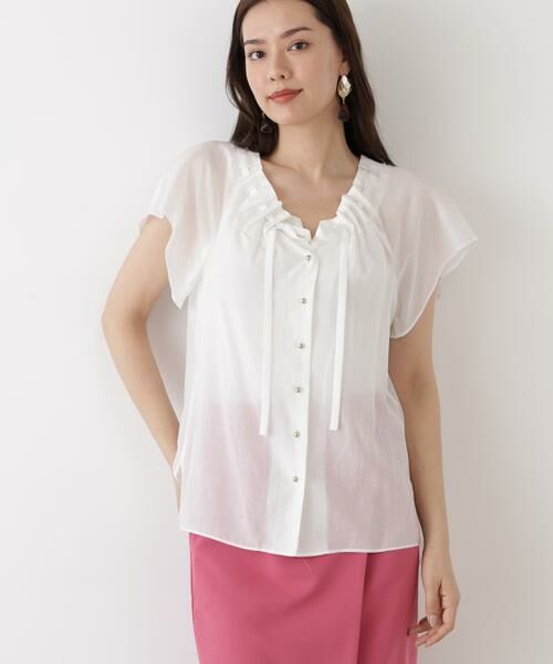 PINKY & DIANNE / ピンキーアンドダイアン シャツ・ブラウス | ◆ギャザーネックブラウス | 詳細26