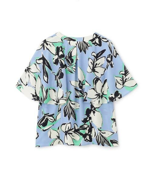 PINKY & DIANNE / ピンキーアンドダイアン シャツ・ブラウス | フラワーラインプリントＶネックケープブラウス | 詳細22