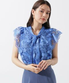 PINKY & DIANNE / ピンキーアンドダイアン シャツ・ブラウス | スカラレースボウタイブラウス