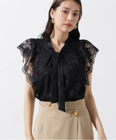 PINKY & DIANNE / ピンキーアンドダイアン シャツ・ブラウス | スカラレースボウタイブラウス