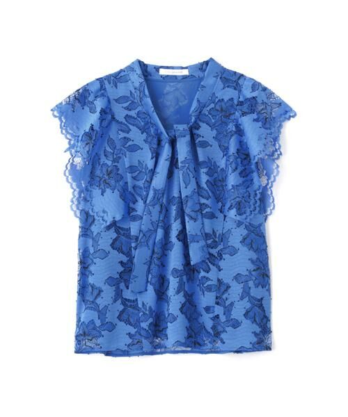 PINKY & DIANNE / ピンキーアンドダイアン シャツ・ブラウス | スカラレースボウタイブラウス | 詳細1