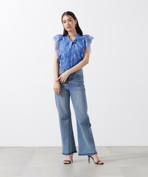 PINKY & DIANNE / ピンキーアンドダイアン シャツ・ブラウス | スカラレースボウタイブラウス | 詳細7