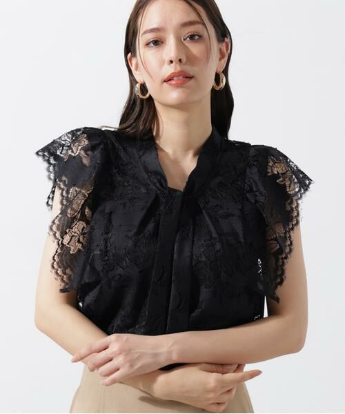 PINKY & DIANNE / ピンキーアンドダイアン シャツ・ブラウス | スカラレースボウタイブラウス | 詳細13
