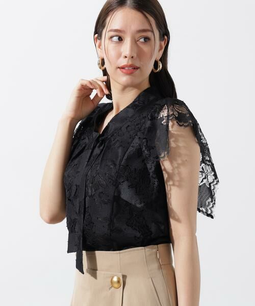 PINKY & DIANNE / ピンキーアンドダイアン シャツ・ブラウス | スカラレースボウタイブラウス | 詳細14
