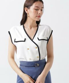 PINKY & DIANNE / ピンキーアンドダイアン シャツ・ブラウス | パイピングダブルブラウス