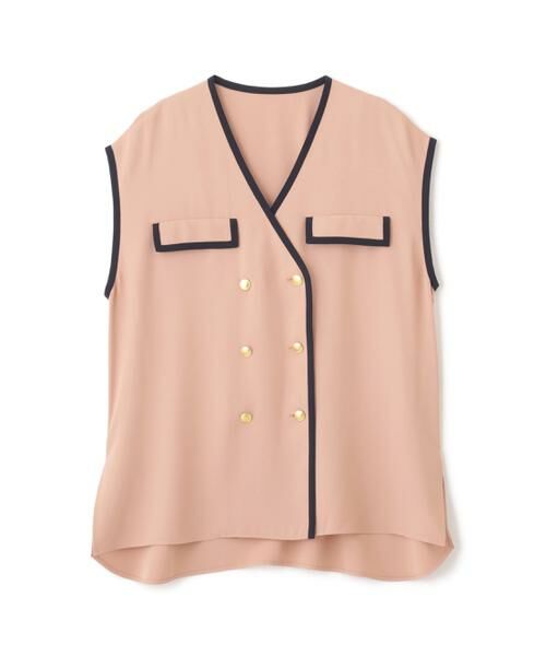 PINKY & DIANNE / ピンキーアンドダイアン シャツ・ブラウス | パイピングダブルブラウス | 詳細1