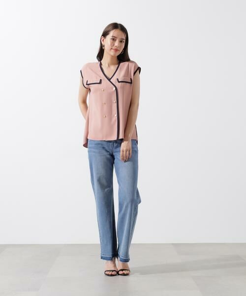 PINKY & DIANNE / ピンキーアンドダイアン シャツ・ブラウス | パイピングダブルブラウス | 詳細8