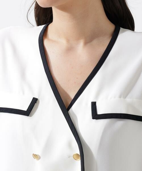 PINKY & DIANNE / ピンキーアンドダイアン シャツ・ブラウス | パイピングダブルブラウス | 詳細24