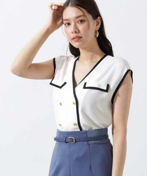 PINKY & DIANNE / ピンキーアンドダイアン シャツ・ブラウス | パイピングダブルブラウス | 詳細13