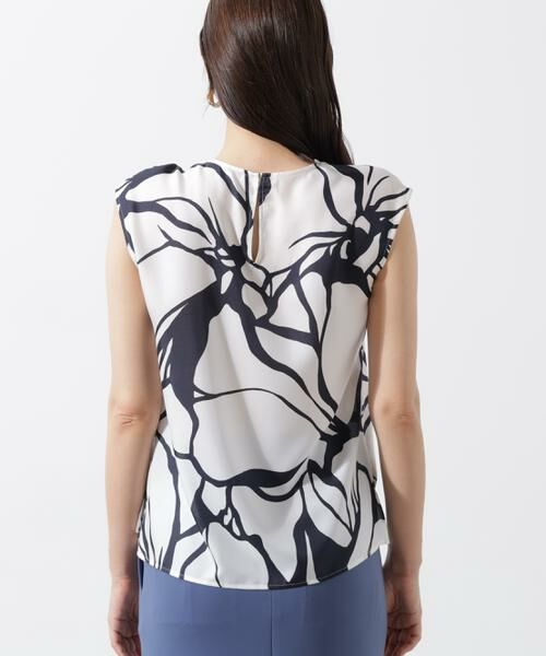 PINKY & DIANNE / ピンキーアンドダイアン シャツ・ブラウス | アートフラワープリントブラウス | 詳細10