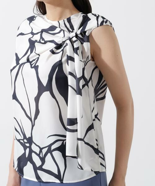 PINKY & DIANNE / ピンキーアンドダイアン シャツ・ブラウス | アートフラワープリントブラウス | 詳細13