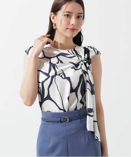 PINKY & DIANNE / ピンキーアンドダイアン シャツ・ブラウス | アートフラワープリントブラウス | 詳細4