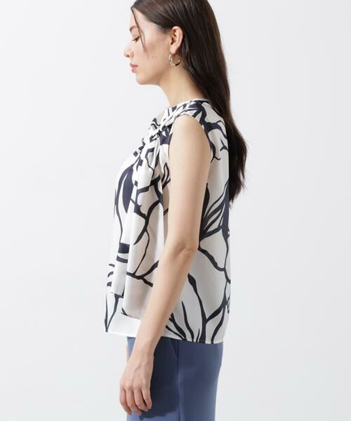 PINKY & DIANNE / ピンキーアンドダイアン シャツ・ブラウス | アートフラワープリントブラウス | 詳細9