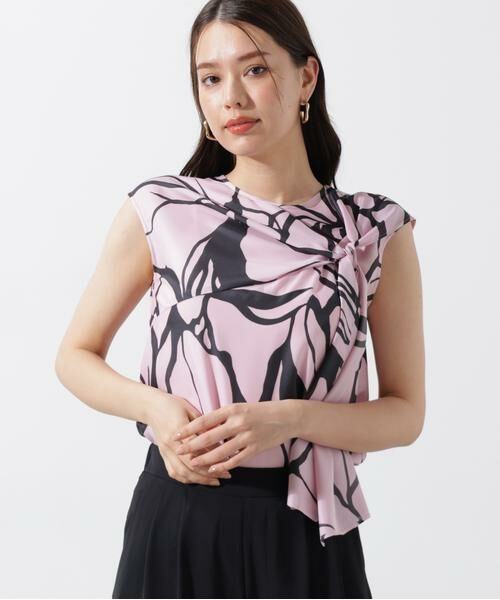 アートフラワープリントブラウス （シャツ・ブラウス）｜PINKY