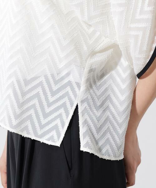 PINKY & DIANNE / ピンキーアンドダイアン シャツ・ブラウス | パイピングシアーブラウス | 詳細14