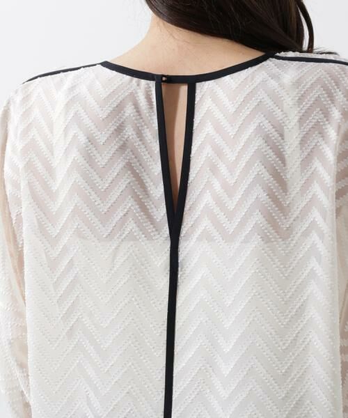 PINKY & DIANNE / ピンキーアンドダイアン シャツ・ブラウス | パイピングシアーブラウス | 詳細15