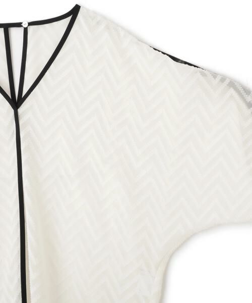 PINKY & DIANNE / ピンキーアンドダイアン シャツ・ブラウス | パイピングシアーブラウス | 詳細18