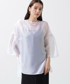 PINKY & DIANNE / ピンキーアンドダイアン シャツ・ブラウス | ボリュームスリーブシアーブラウス