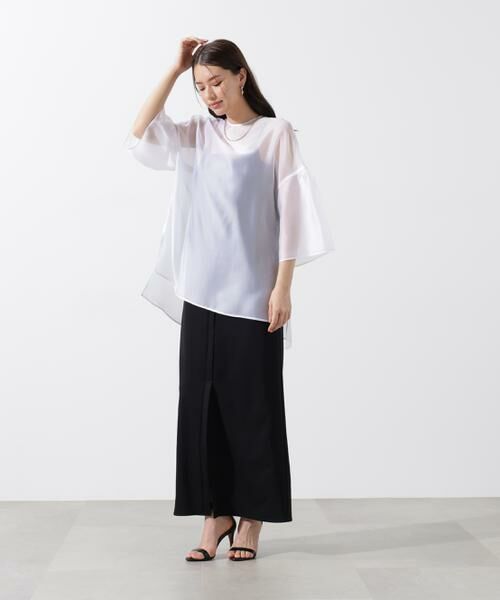 PINKY & DIANNE / ピンキーアンドダイアン シャツ・ブラウス | ボリュームスリーブシアーブラウス | 詳細5