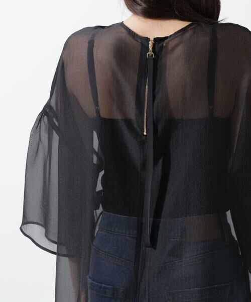 PINKY & DIANNE / ピンキーアンドダイアン シャツ・ブラウス | ボリュームスリーブシアーブラウス | 詳細28