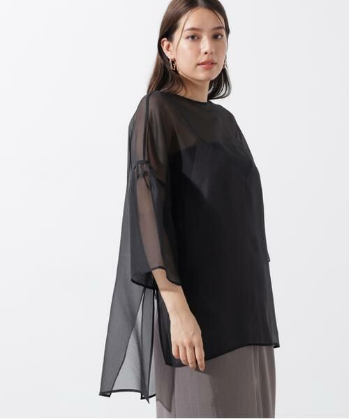 PINKY & DIANNE / ピンキーアンドダイアン シャツ・ブラウス | ボリュームスリーブシアーブラウス | 詳細19