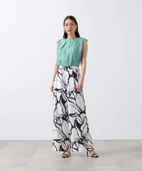 PINKY & DIANNE / ピンキーアンドダイアン シャツ・ブラウス | メタルボタンクルーネックタックブラウス | 詳細6