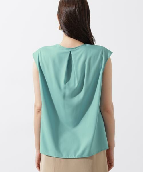 PINKY & DIANNE / ピンキーアンドダイアン シャツ・ブラウス | メタルボタンクルーネックタックブラウス | 詳細9