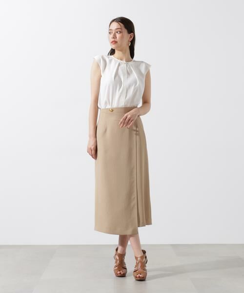 PINKY & DIANNE / ピンキーアンドダイアン シャツ・ブラウス | メタルボタンクルーネックタックブラウス | 詳細25