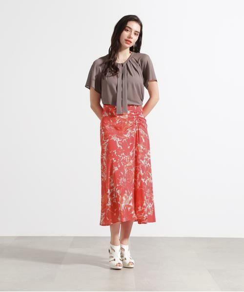 PINKY & DIANNE / ピンキーアンドダイアン スカート | ◆グラデーションフラワープリントマーメイドスカート | 詳細3