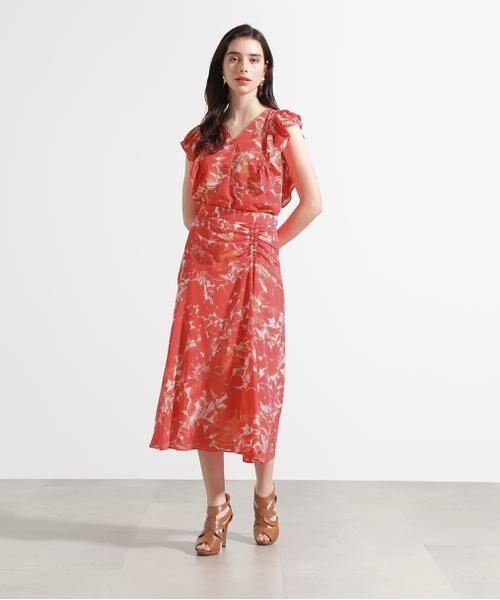 PINKY & DIANNE / ピンキーアンドダイアン スカート | ◆グラデーションフラワープリントマーメイドスカート | 詳細5