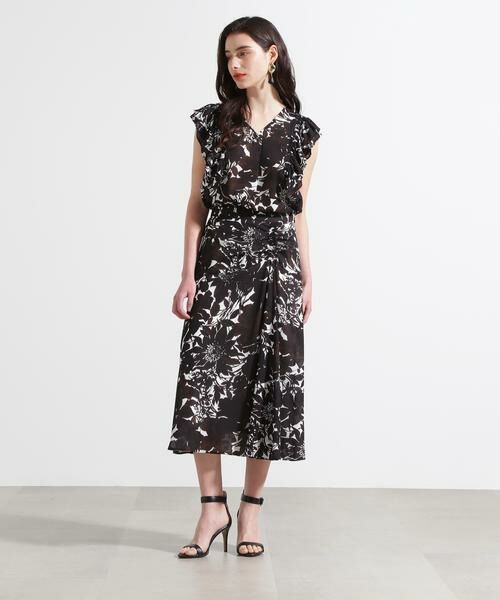 PINKY & DIANNE / ピンキーアンドダイアン スカート | ◆グラデーションフラワープリントマーメイドスカート | 詳細14