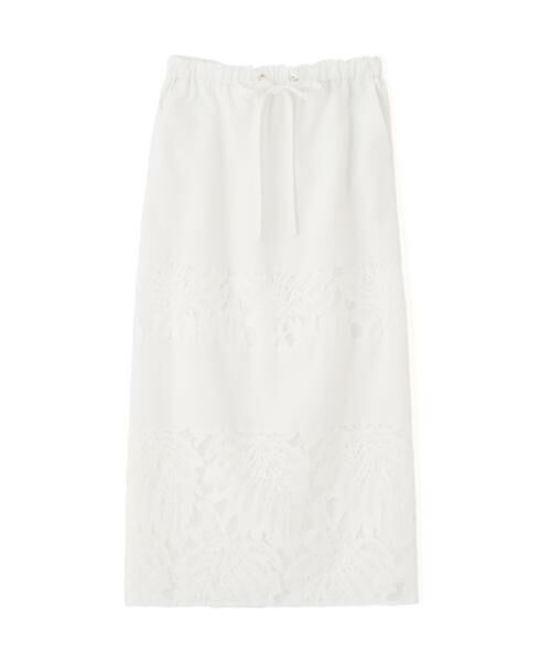 PINKY & DIANNE / ピンキーアンドダイアン スカート | ◆リーフ柄レーススピンドルスカート | 詳細1