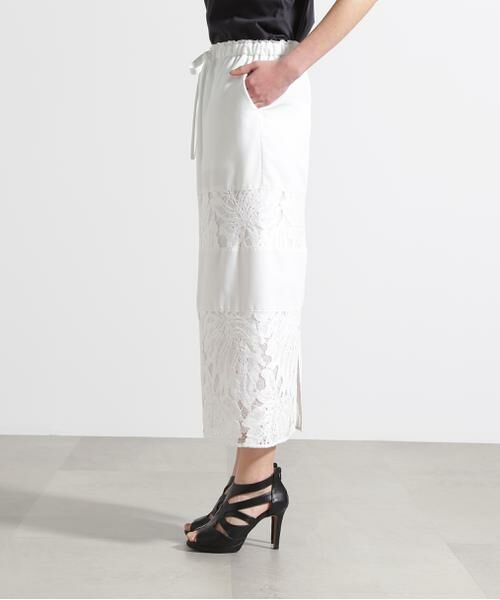 PINKY & DIANNE / ピンキーアンドダイアン スカート | ◆リーフ柄レーススピンドルスカート | 詳細10