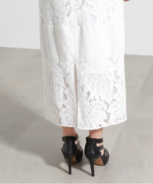 PINKY & DIANNE / ピンキーアンドダイアン スカート | ◆リーフ柄レーススピンドルスカート | 詳細18