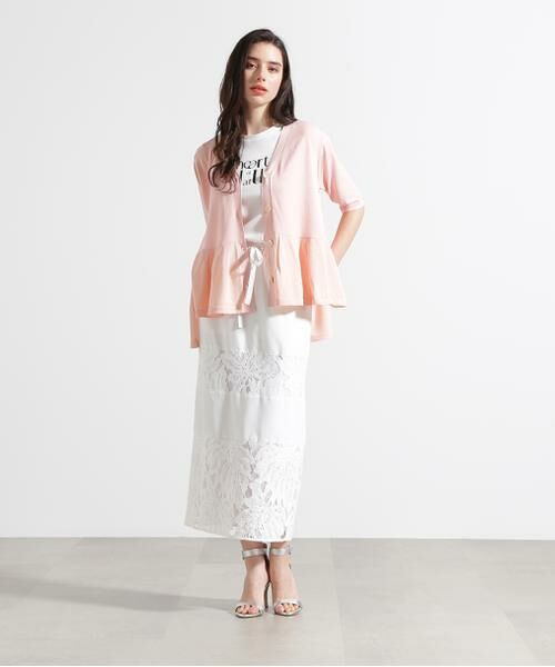 PINKY & DIANNE / ピンキーアンドダイアン スカート | ◆リーフ柄レーススピンドルスカート | 詳細9